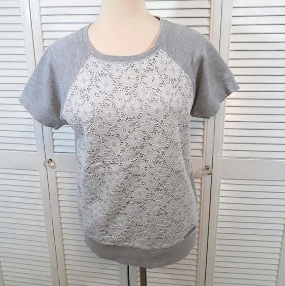 Michael kors lace SS sweatshirt medium *C2 - Picture 1 of 5